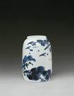 With a Year-on-year Surplus Doucai Blue and White Vase by 
																	 Xiong Hanzhong
